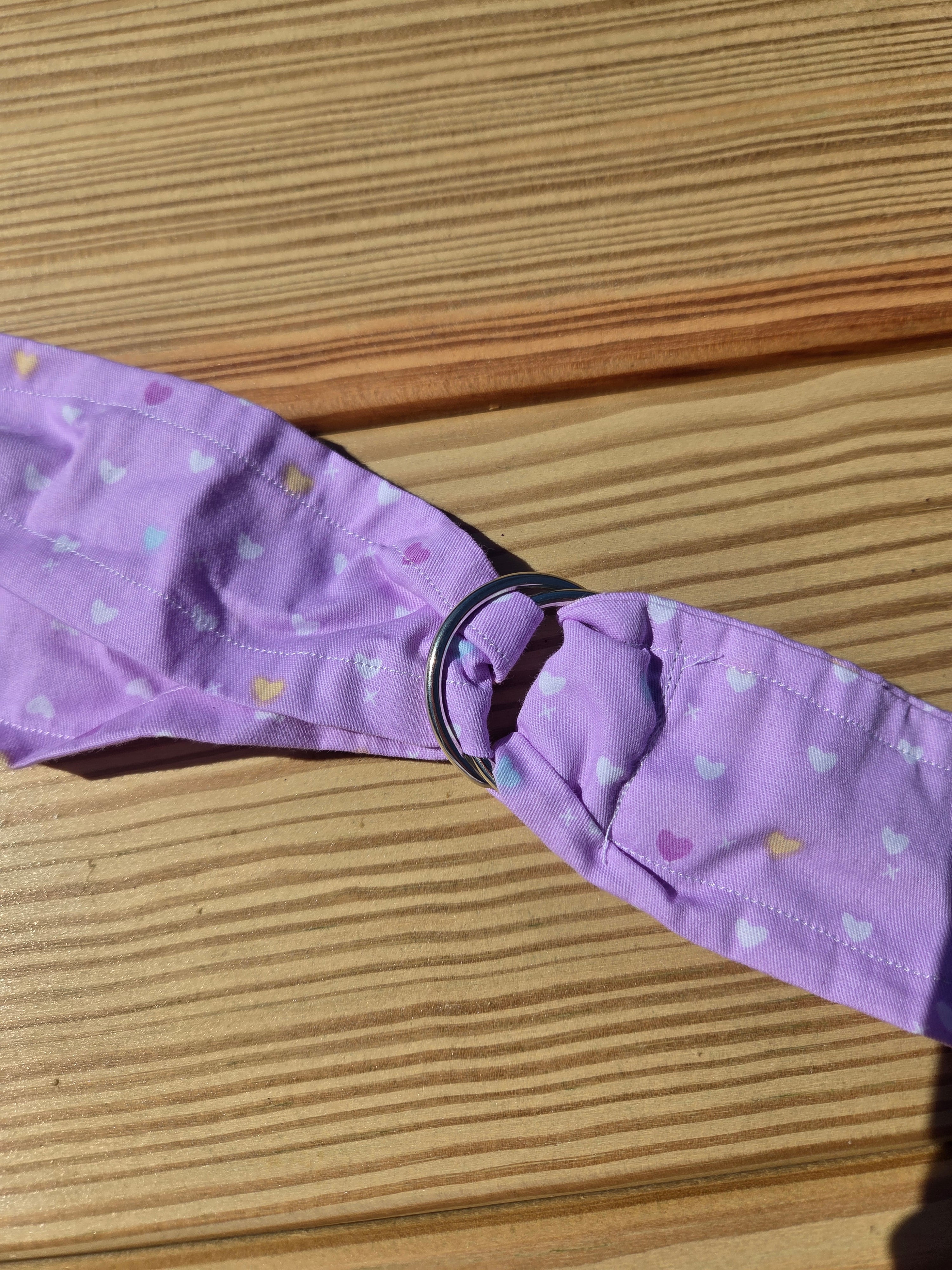 Purple flower fanny